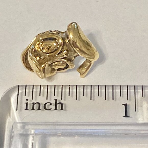Vintage Disney Donald Duck Tie Tac Pin Lapel Gold Tone Brass 80s Signed 3D - Picture 8 of 9